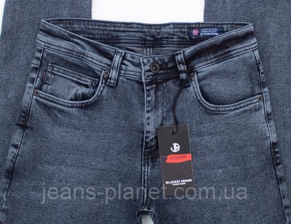 Модні чоловічі молодіжні джинси сіро-синього кольору Blackzi — изображение 3