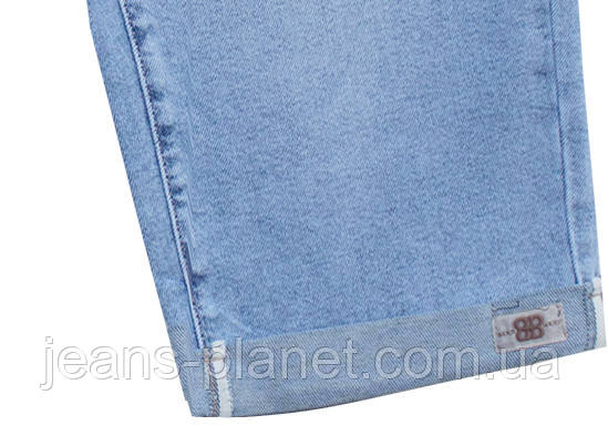 Жіночі джинсові капрі блакитного кольору Liana 448 — изображение 3