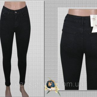 Джинси жіночі завужені Американка Cudi-Version чорного кольору