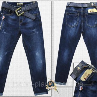 Джинси бойфренди жіночі Dicesil з ланцюжком і ременем 25-й розмір