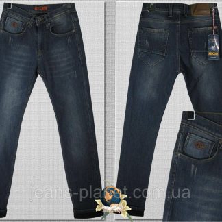 Джинси чоловічі завужені молодіжні зимові на флісі RedCode 31 розмір