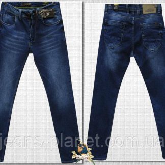 Модні чоловічі завужені джинси Corcix синього кольору 32 розмір