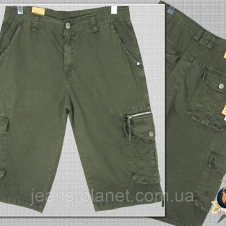 Шорти, бриджі чоловічі баталов з накладними кишенями світлий хакі