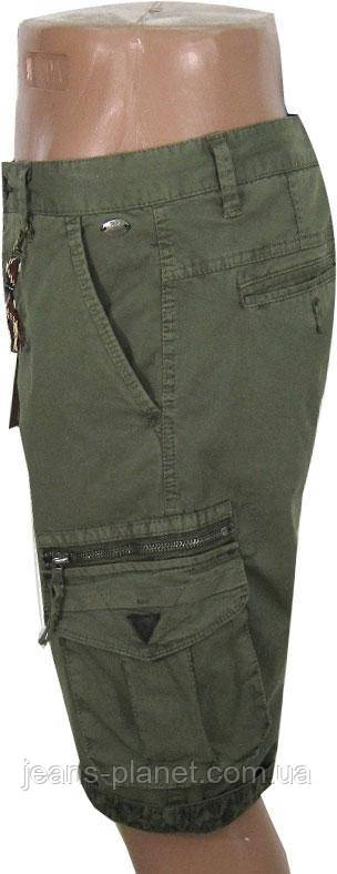 Шорти чоловічі карго з кишенями Iteno-Tophero колір хакі — изображение 4