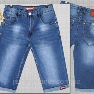 Шорти чоловічі джинсові подовжені блакитного кольору NewSky