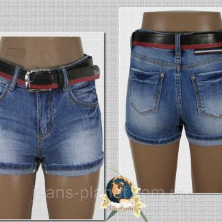 Шорти жіночі джинсові короткі Lady N з ременем