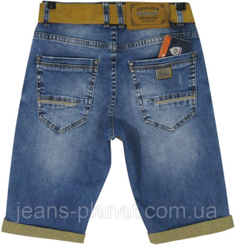 Шорти чоловічі джинсові молодіжні Resalsa протерті з ременем — изображение 2