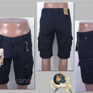 Шорти чоловічі карго з кишенями Iteno темно-сині 33 розмір