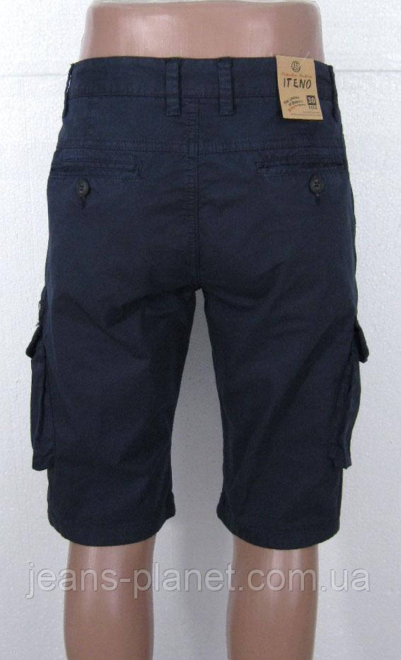 Шорти чоловічі карго з кишенями Iteno темно-сині 33 розмір — изображение 3