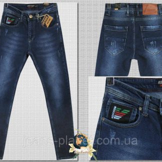 Джинси чоловічі завужені котон денім Red Code синього кольору — 2022 30