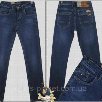 Чоловічі стрейчеві джинси "G-Max" темно-синього кольору