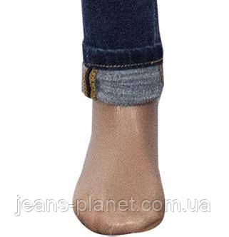 Джинси жіночі утеплені звужені на високій талії Американка — изображение 2