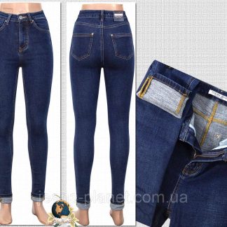 Джинси жіночі утеплені звужені на високій талії Американка