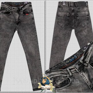 Джинси чоловічі стильні завужені оригінального сірого кольору розміри 29 32