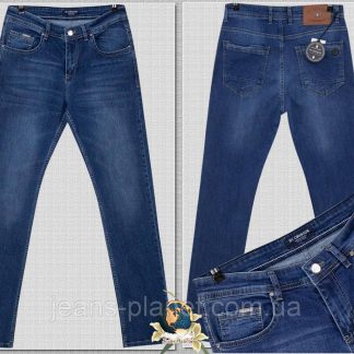 Чоловічі джинси класичного крою By Crisson синього кольору 34 розмір