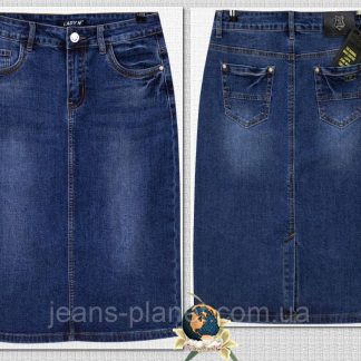 Спідниця джинсова класична довга LadyN синього кольору 32 розмір