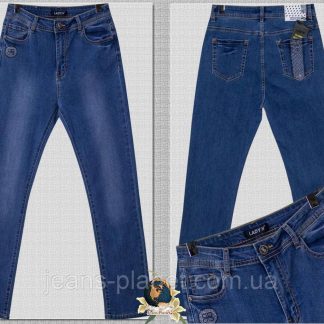Джинси жіночі класичні з високою посадкою світло-синього кольору 38 розмір.