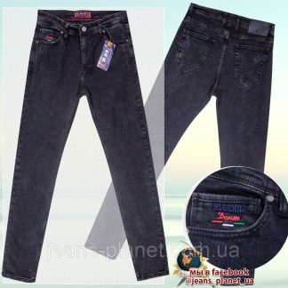 Джинси чоловічі стильні завужені темно-сірого кольору Blue Nil 38 розмір