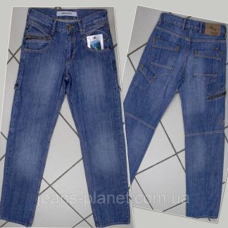 Джинси чоловічі Cen&Cor з накладними кишенями сині