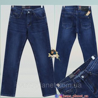 Джинси чоловічі класичні прямі темно синього кольору Dsqatard2