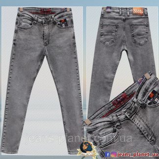 Джинси чоловічі молодіжні завужені сірого кольору Blue Nile