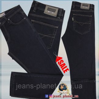 Джинси чоловічі класичні прямі LeGutti темно-сірого кольору 31 розмір