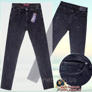 Джинси чоловічі модні завужені темно-сірого кольору Blue Nil — 20222