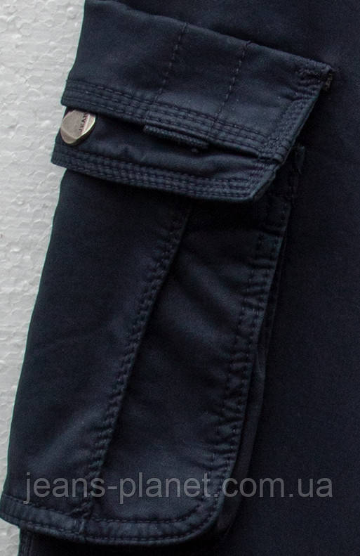 Джинси чоловічі утеплені карго з кишенями ITENO розмір — изображение 5