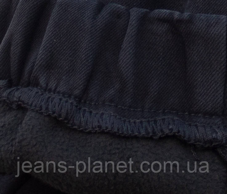 Чоловічі утеплені джинси джогери карго на манжеті гумці — изображение 2