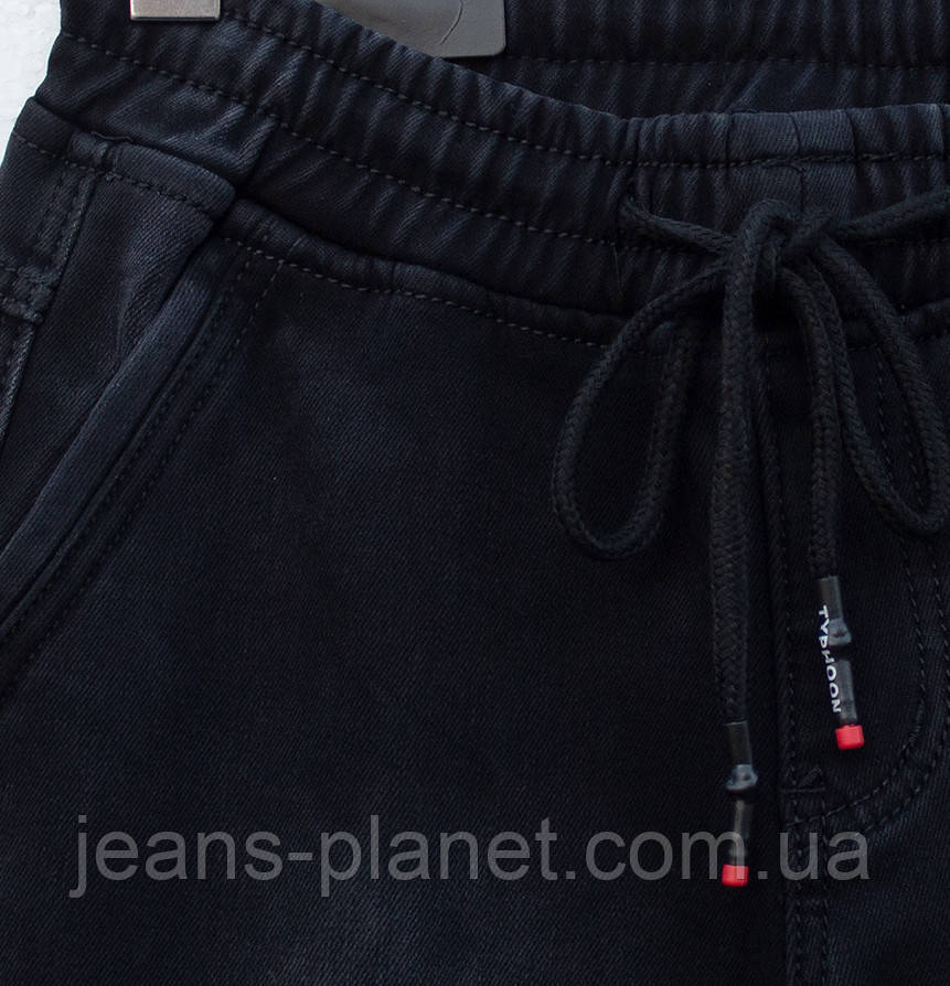 Чоловічі утеплені джинси джогери карго на манжеті гумці — изображение 4