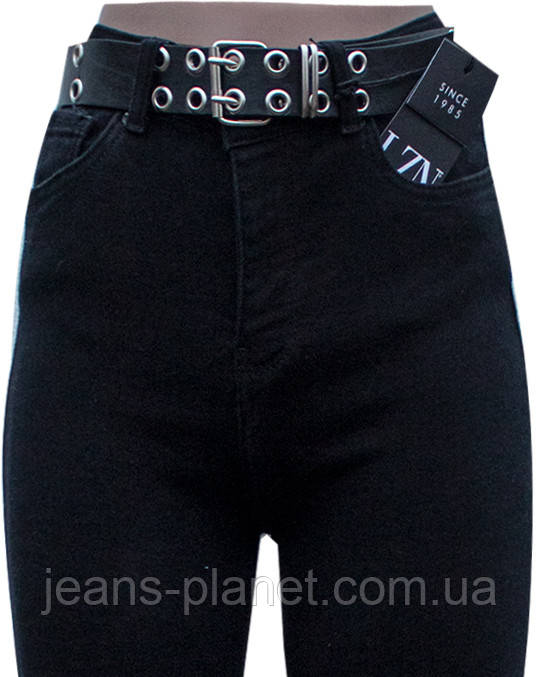 Завужені джинси жіночі чорні висока талія Liuzin резерв — изображение 2