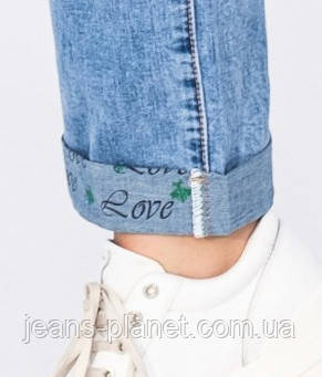 Модні жіночі класичні джинси на резинці Lady N 38 размер — изображение 2