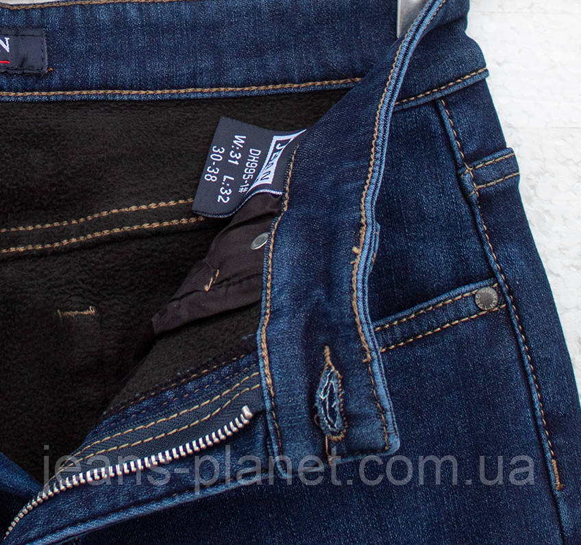 Джинси чоловічі зимові класичні BigMan на флісі 32 розмір — изображение 4