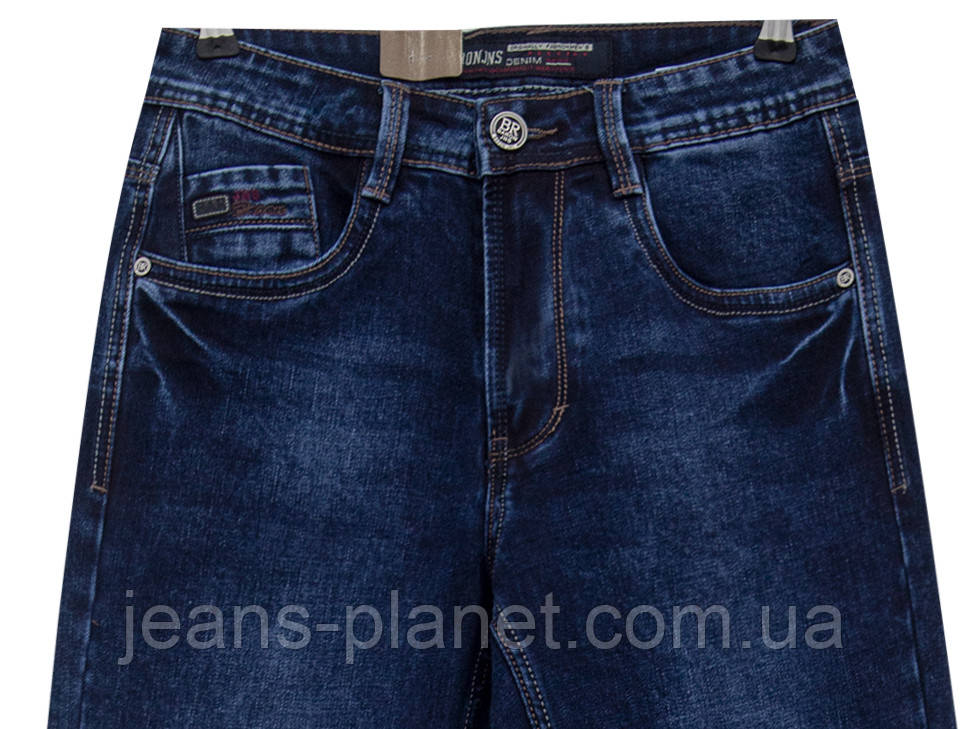 Джинси чоловічі класичні синього кольору Baron Jeans — изображение 3