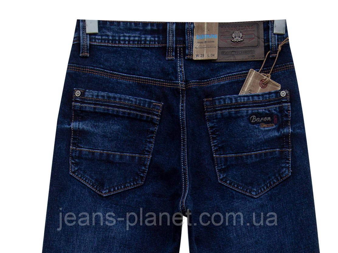 Джинси чоловічі класичні синього кольору Baron Jeans — изображение 4