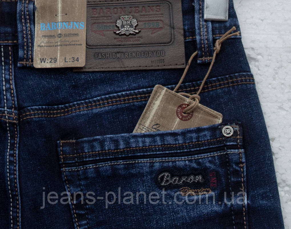 Джинси чоловічі класичні синього кольору Baron Jeans — изображение 2
