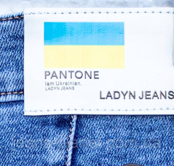 Джинсова класична спідниця 67 см довжина зі стразами Lady N — изображение 3