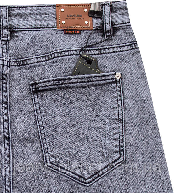 Жіночі шорти-бойфренди середньої довжини сірого кольору Lady N — изображение 3