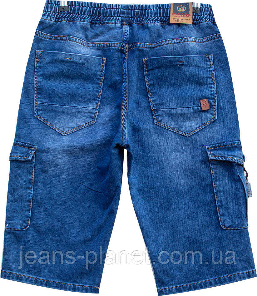 Шорти чоловічі джинсові карго пояс резинка МS Jeans — изображение 6