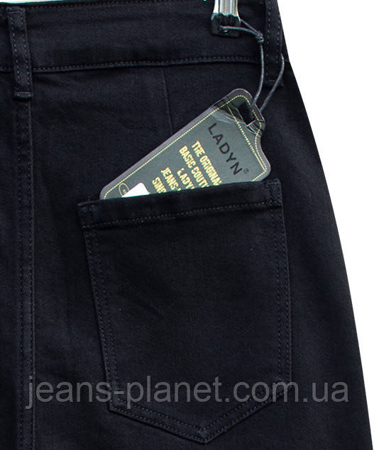 Джинсова класична спідниця чорного кольору Lady N довжина 64 см — изображение 6