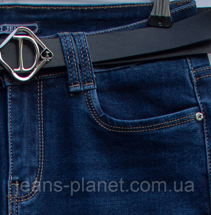 Джинси жіночі прямі з високою посадкою Version-Cudi великі розміри — изображение 4