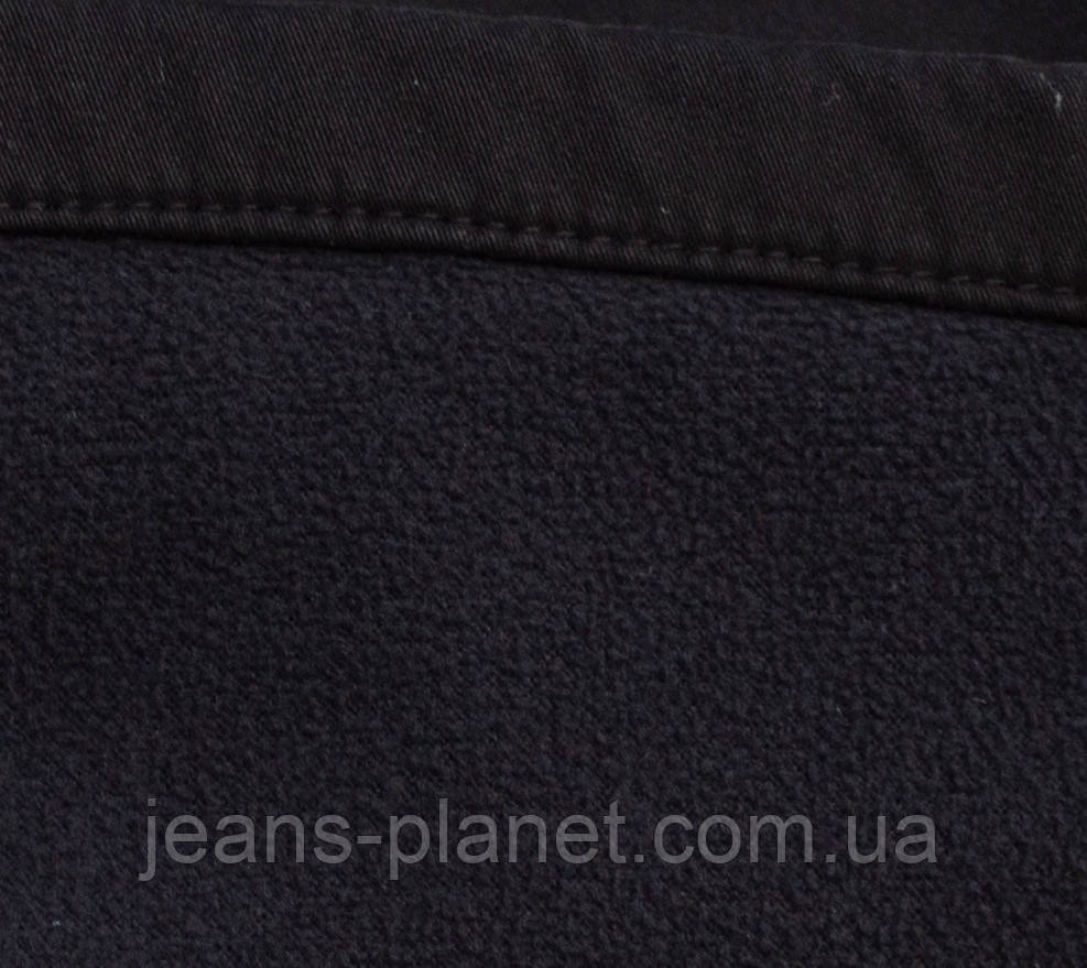 Чоловічі утеплені джинси карго з кишенями чорного кольору ITENO — изображение 8