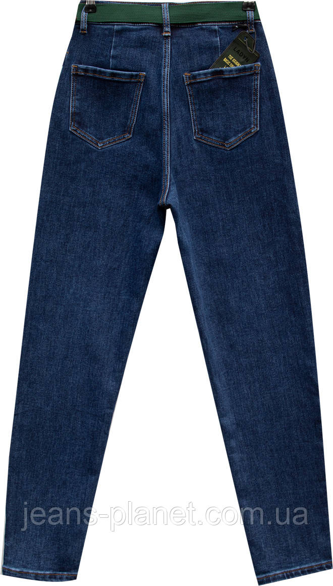 Джинси жіночі утеплені мом на високій талії Lady N — изображение 3