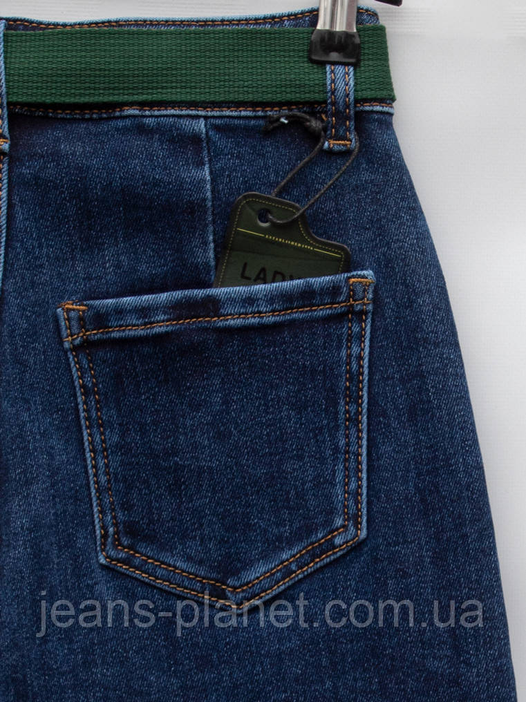 Джинси жіночі утеплені мом на високій талії Lady N — изображение 7