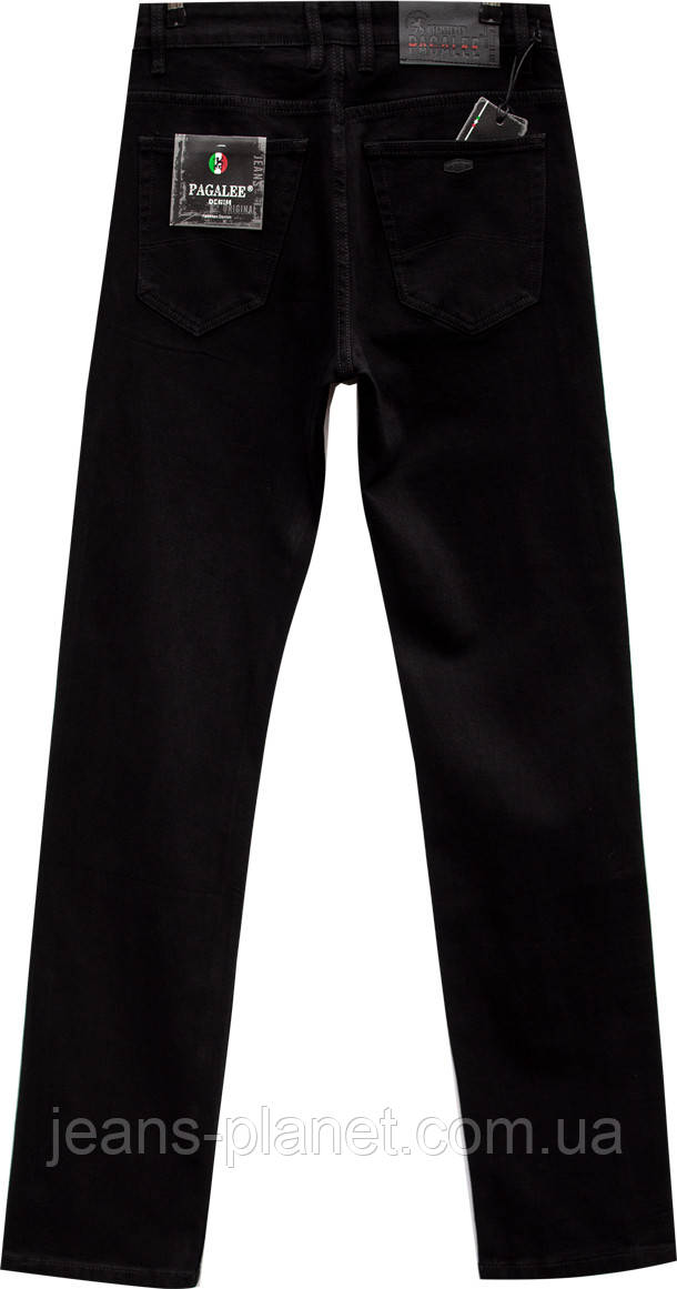Джинси чоловічі прямі класичні Pagalee чорного кольору — изображение 8