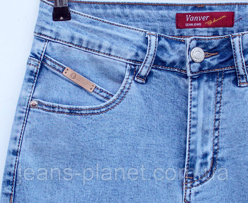 Джинси жіночі класичні прямі з високою посадкою Vanver весна-літо — изображение 5