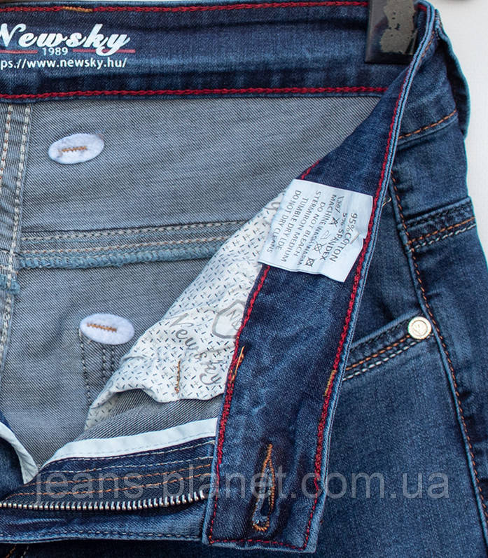 Якісні класичні чоловічі джинси Newsky весна-літо 32 розмір — изображение 5