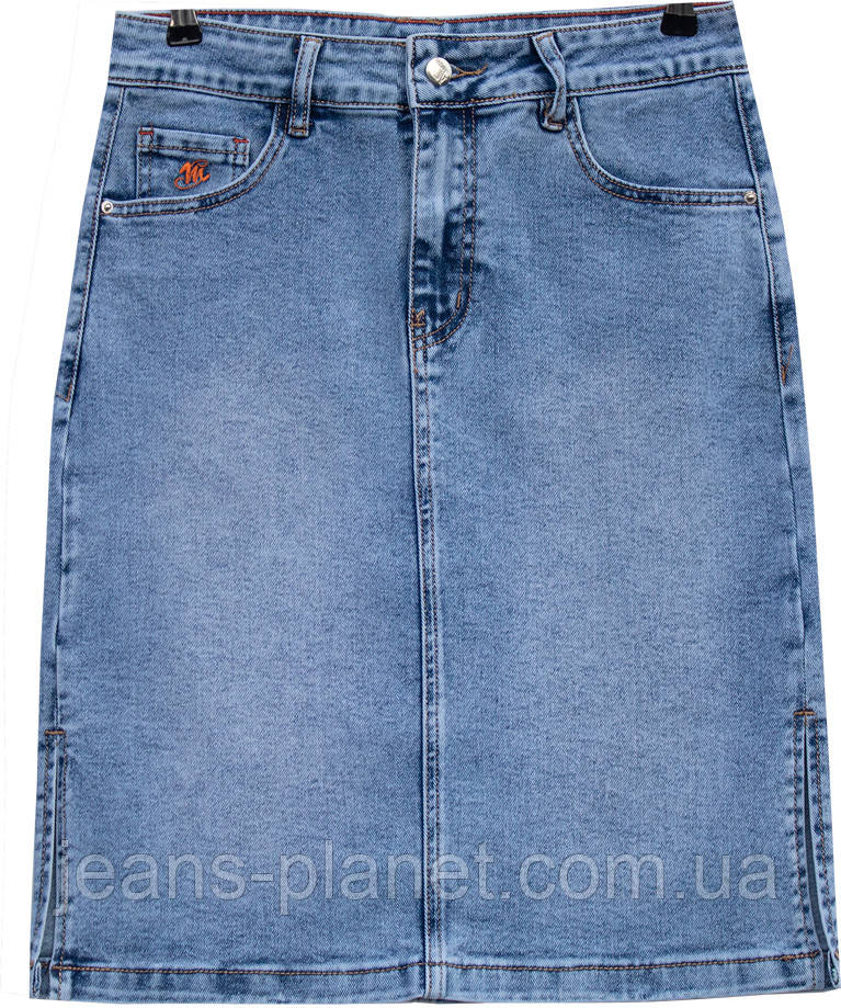 Джинсова спідниця середньої довжини до коліна Lady N — изображение 6