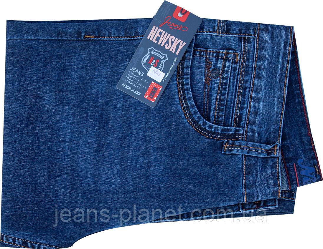 Чоловічі літні джинси класичного крою NewSky 30 розмір — изображение 4