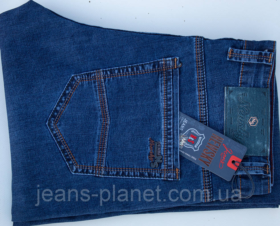 Чоловічі літні джинси класичного крою NewSky 30 розмір — изображение 5